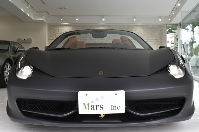 フェラーリ 458スパイダー 正規d車 マットブラックラッピング Op460万以上 中古車 情報 Mars Inc