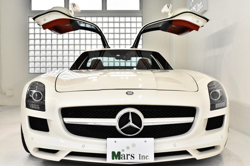 AMG SLS Coupe 正規モデル 赤革 歴代記録簿完備 ガルウイングドア 地