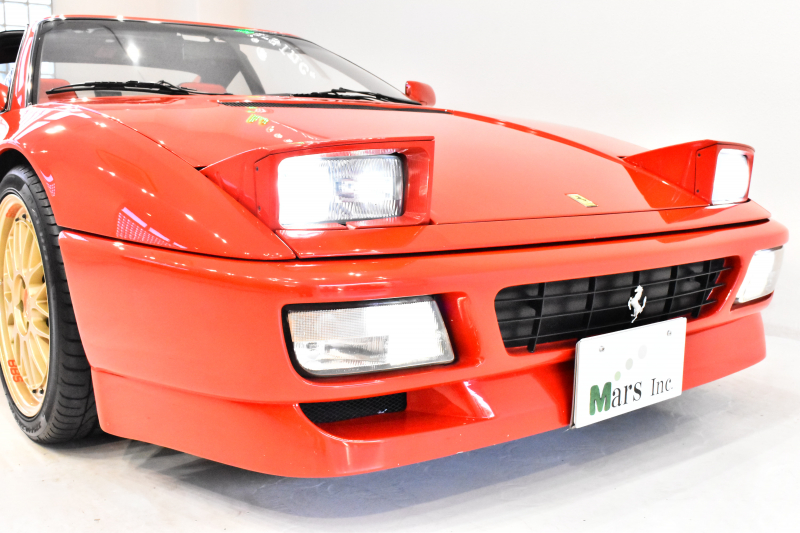 フェラーリ 348 ts カーボンインテリアパネル オリジナルスポーツマフラー BBS18インチAW リアチャレンジタイプグリル  リアストラットタワーバー オリジナルツートンレザーシート 整備記録充実 スペアキー完備 中古車 情報 | Mars Inc